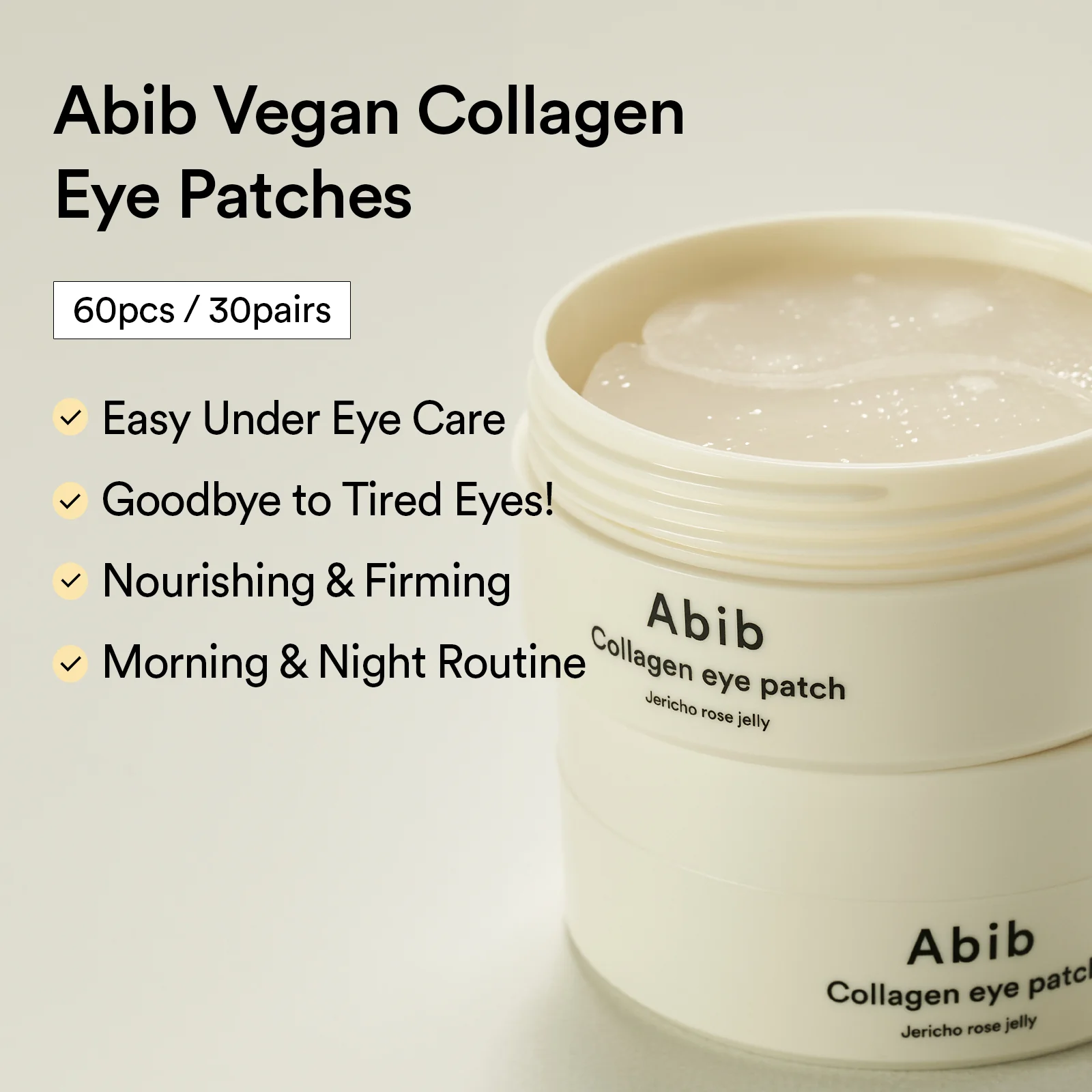 Collagen Eye Patch Jericho Rose Jelly 60pcs - Abib - glowfit.gr
