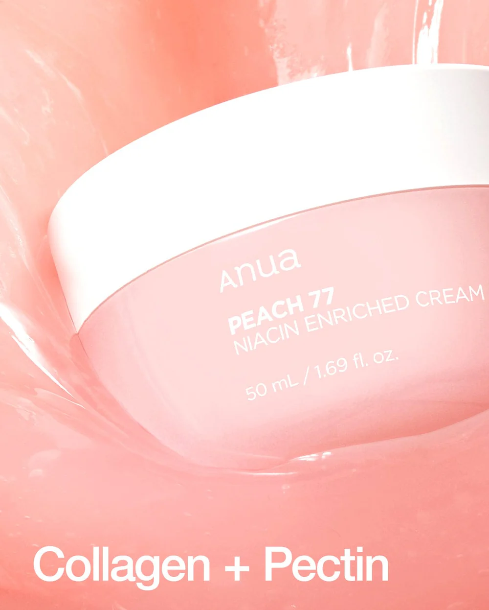 Peach 77% Niacin Enriched Cream 50ml - Anua - glowfit.gr