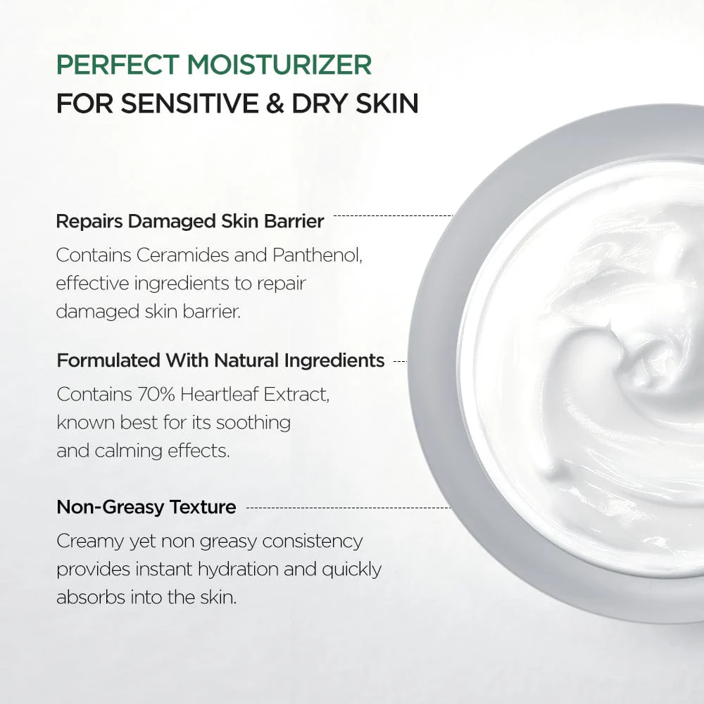 Heartleaf 70% Intense Calming Cream 50ml - Anua - glowfit.gr