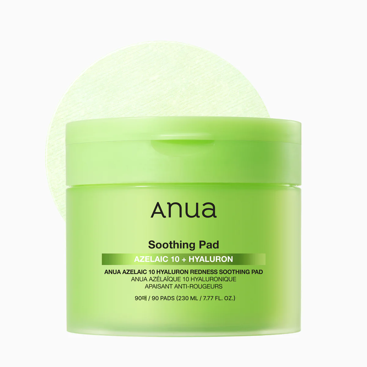 ANUA Azelaic Acid 10 Hyaluron Redness Soothing Pads για ερυθρότητα και ατέλειες - glowfit.gr