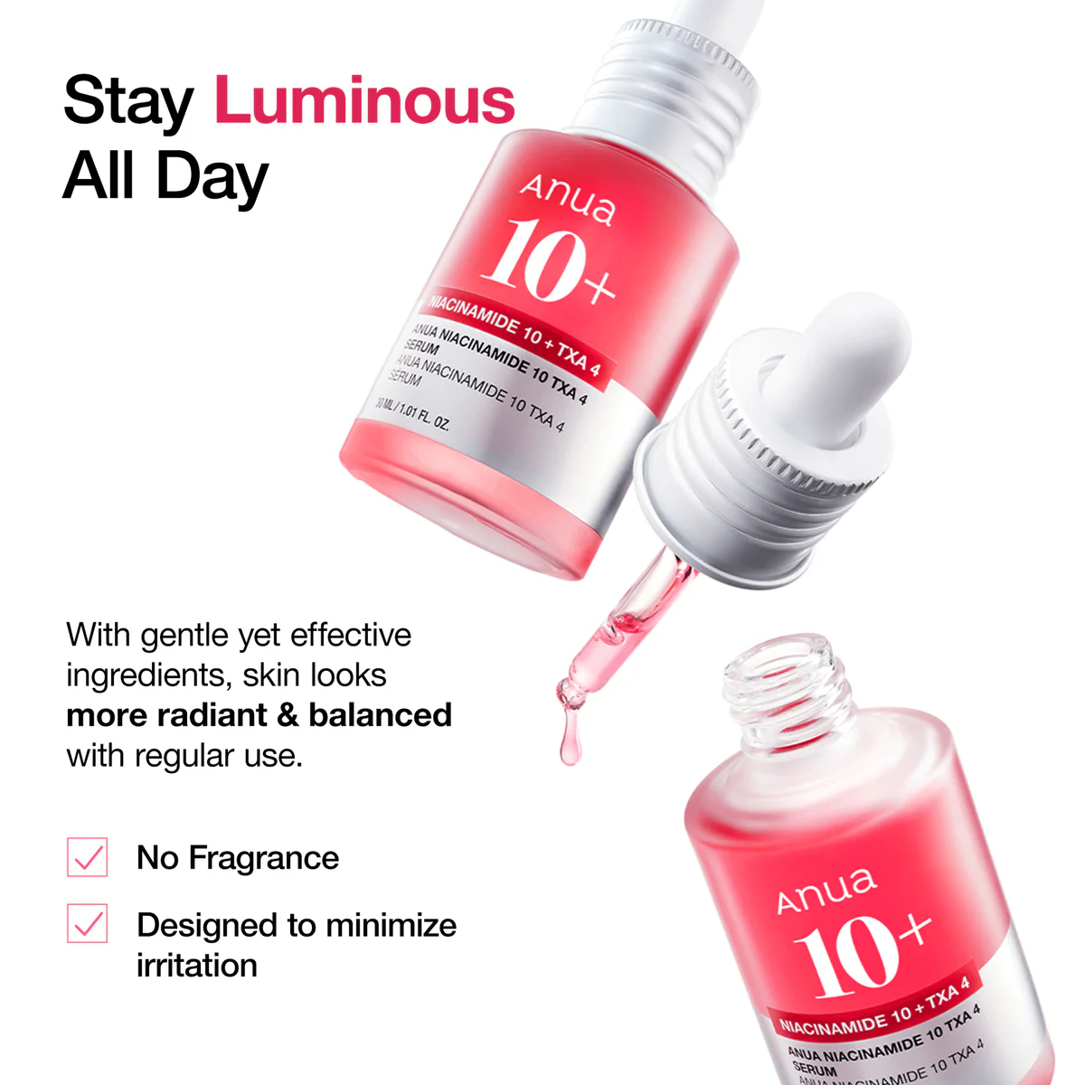 Niacinamide 10% + TXA 4% Serum 30ml - Anua - glowfit.gr