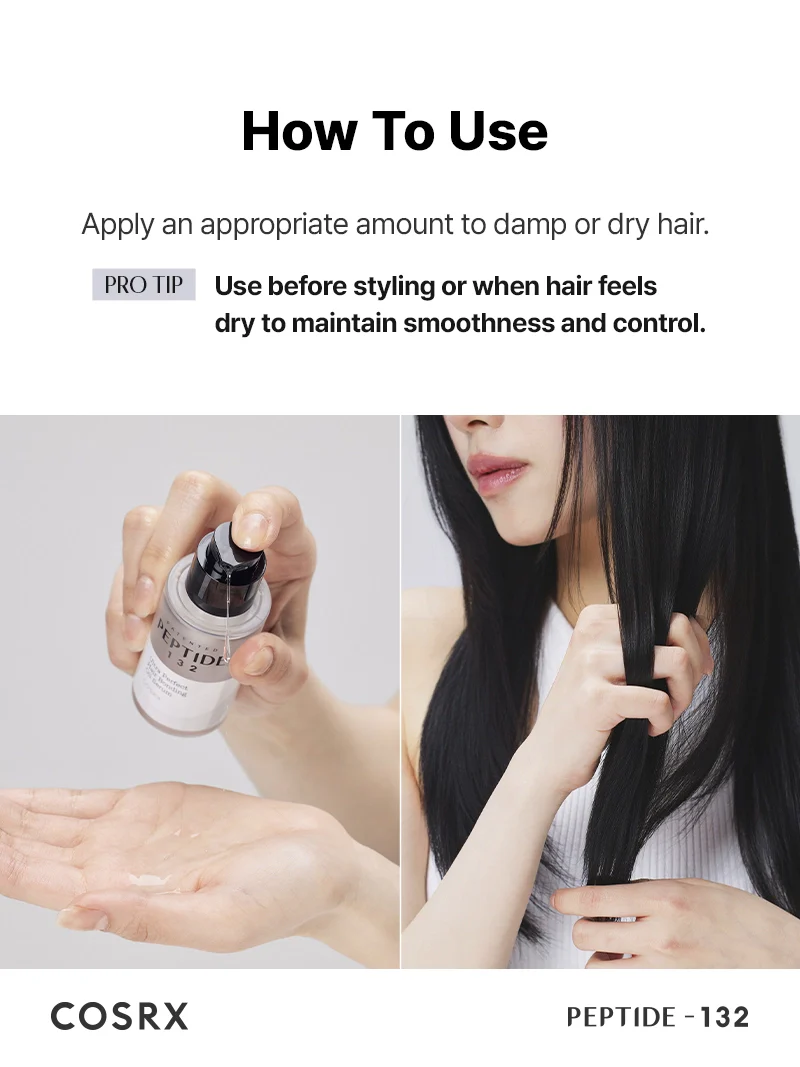 Peptide-132™ Hair Bonding Oil Serum 28ml – Επανορθωτικό λάδι μαλλιών με πεπτίδια & φυτικά έλαια - CosrX - glowfit.gr