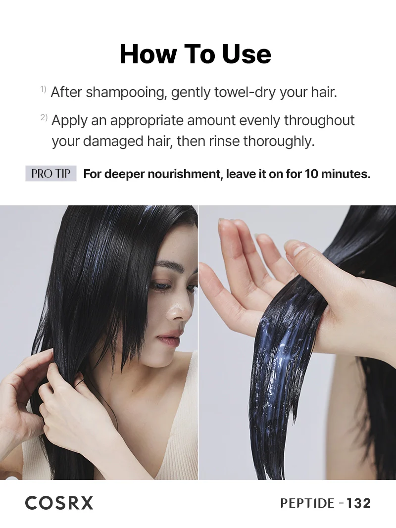 Peptide-132™ Bonding Treatment 120ml– Αναγεννητική μαλακτική κρέμα για φθαρμένα μαλλιά - CosrX - glowfit.gr