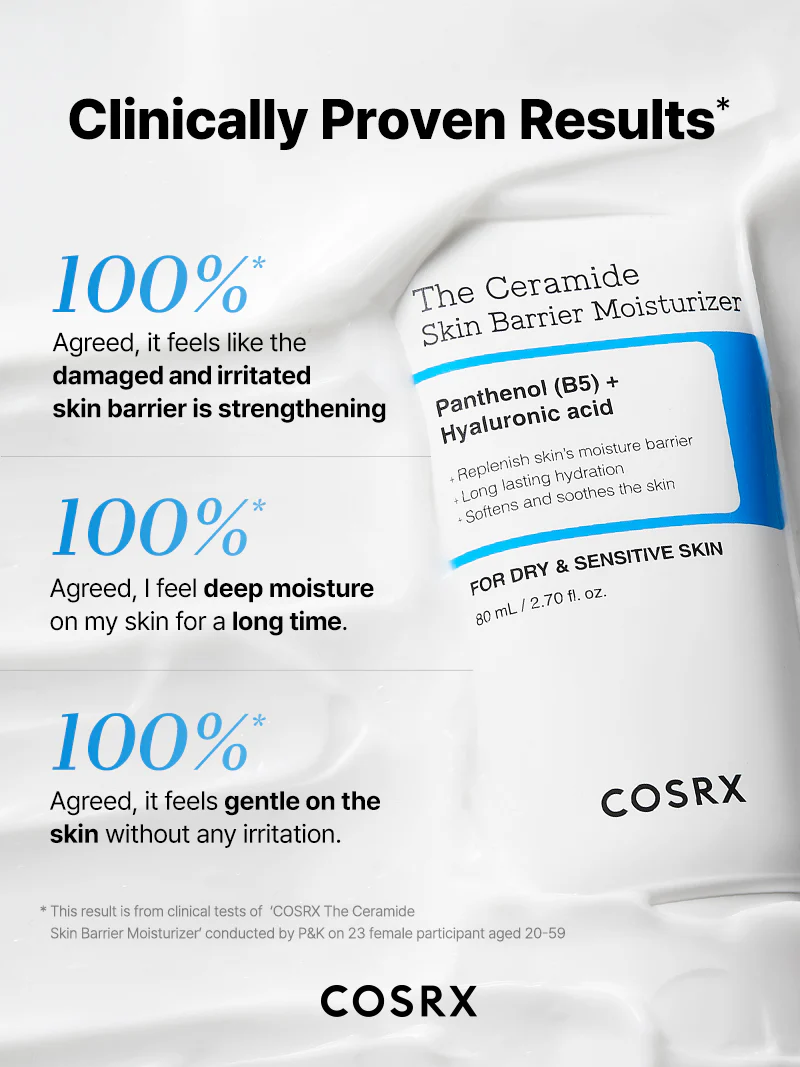 COSRX The Ceramide Skin Barrier Moisturizer – Κρέμα Ενίσχυσης Δερματικού Φραγμού με Ceramides 80ml - CosrX - glowfit.gr