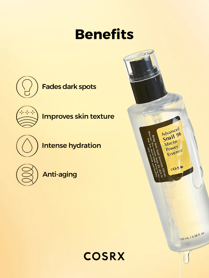 COSRX Advanced Snail 96 Mucin Power Essence 100ml - essence με 96% Snail Mucin - glowfit.gr