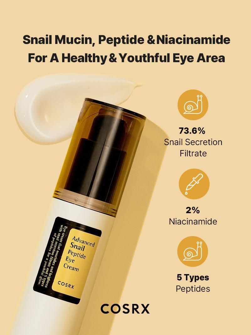 Advanced Snail Peptide Eye Cream 25ml - CosrX - glowfit.gr