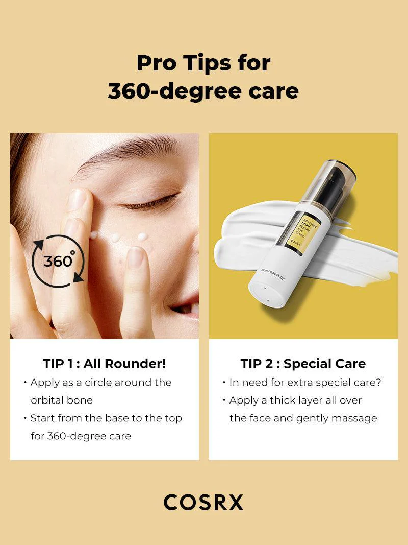COSRX Advanced Snail Peptide Eye Cream 25ml - κρέμα ματιών με Snail Mucin και πεπτίδια - glowfit.gr