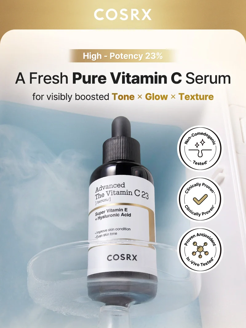 COSRX The Vitamin C 23 Serum 20ml - κορεάτικος ορός με 23% βιταμίνη C για πανάδες - glowfit.gr