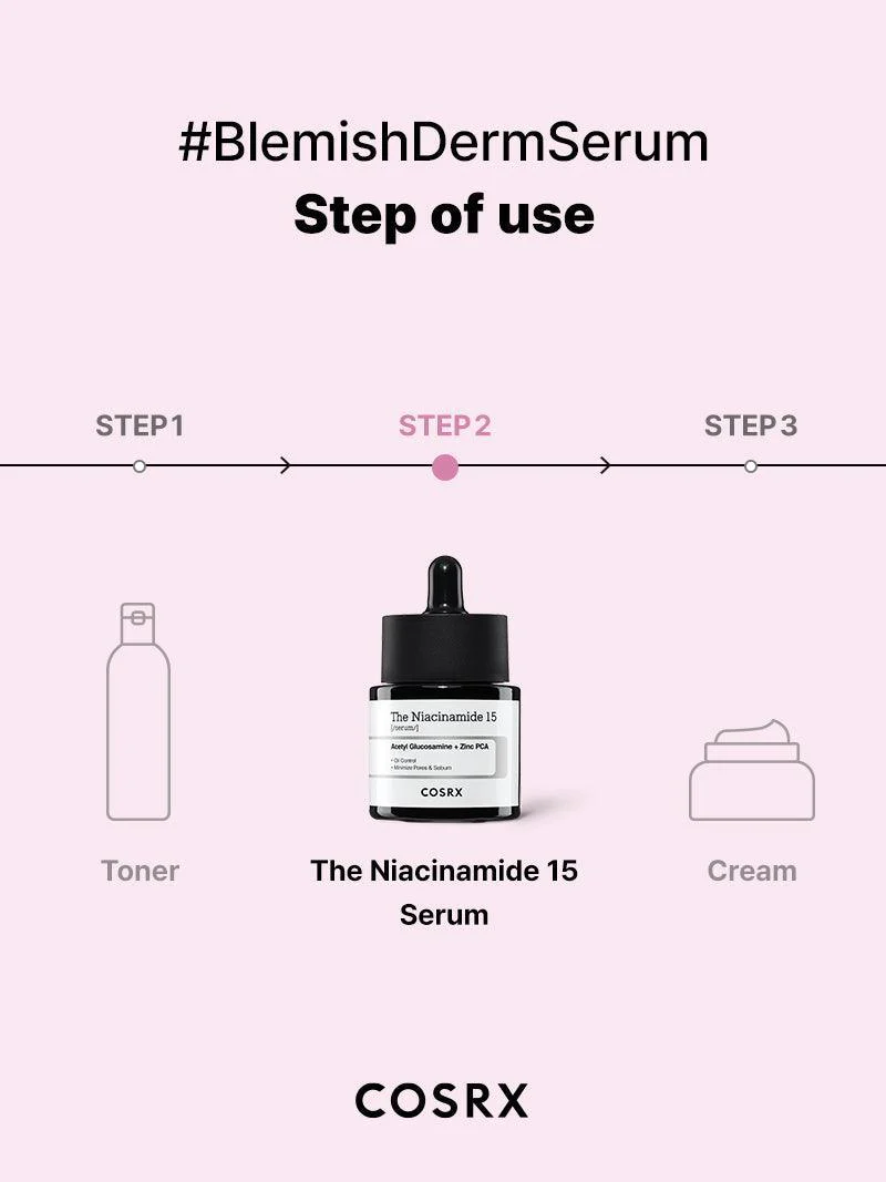 COSRX The Niacinamide 15 Serum 20g – Ορός υψηλής ισχύος με 15% νιασιναμίδη για ακμή, λιπαρότητα & σημάδια - CosrX - glowfit.gr