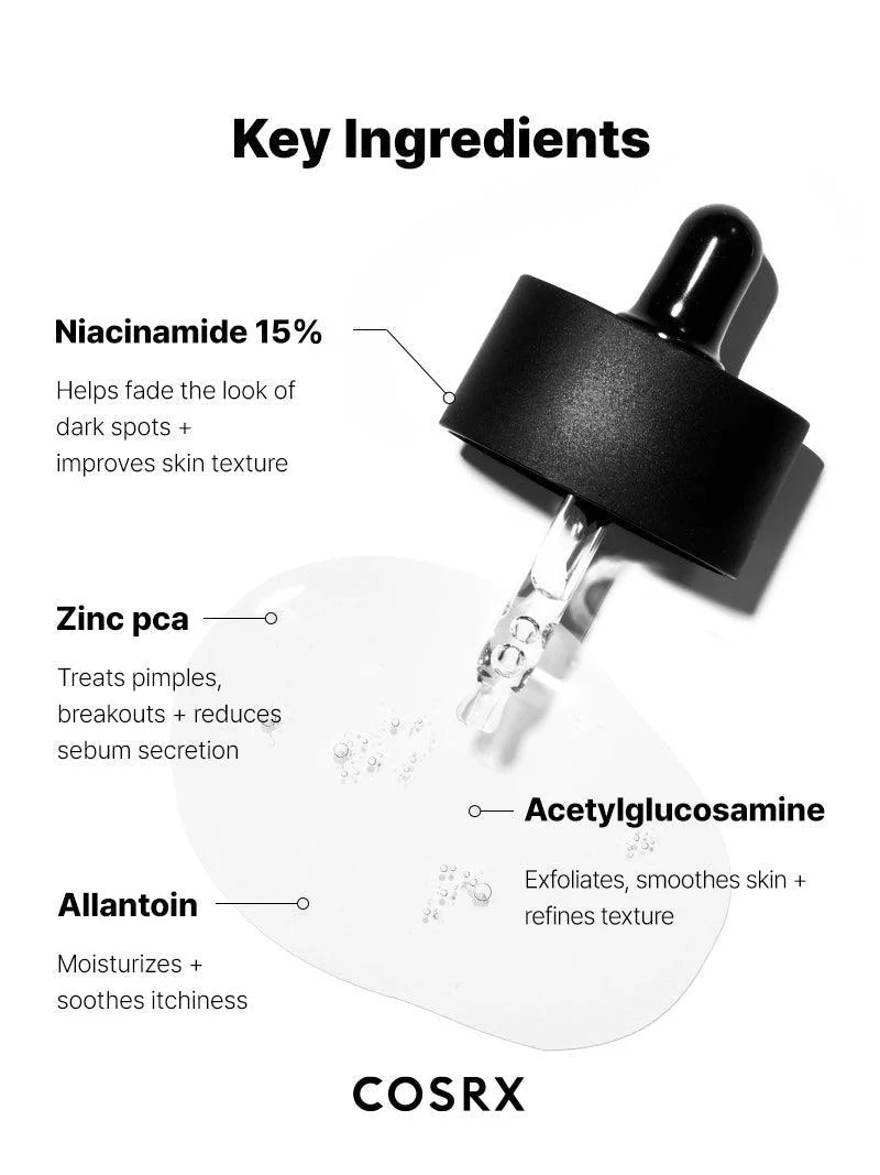 COSRX The Niacinamide 15 Serum 20g – Ορός υψηλής ισχύος με 15% νιασιναμίδη για ακμή, λιπαρότητα & σημάδια - CosrX - glowfit.gr
