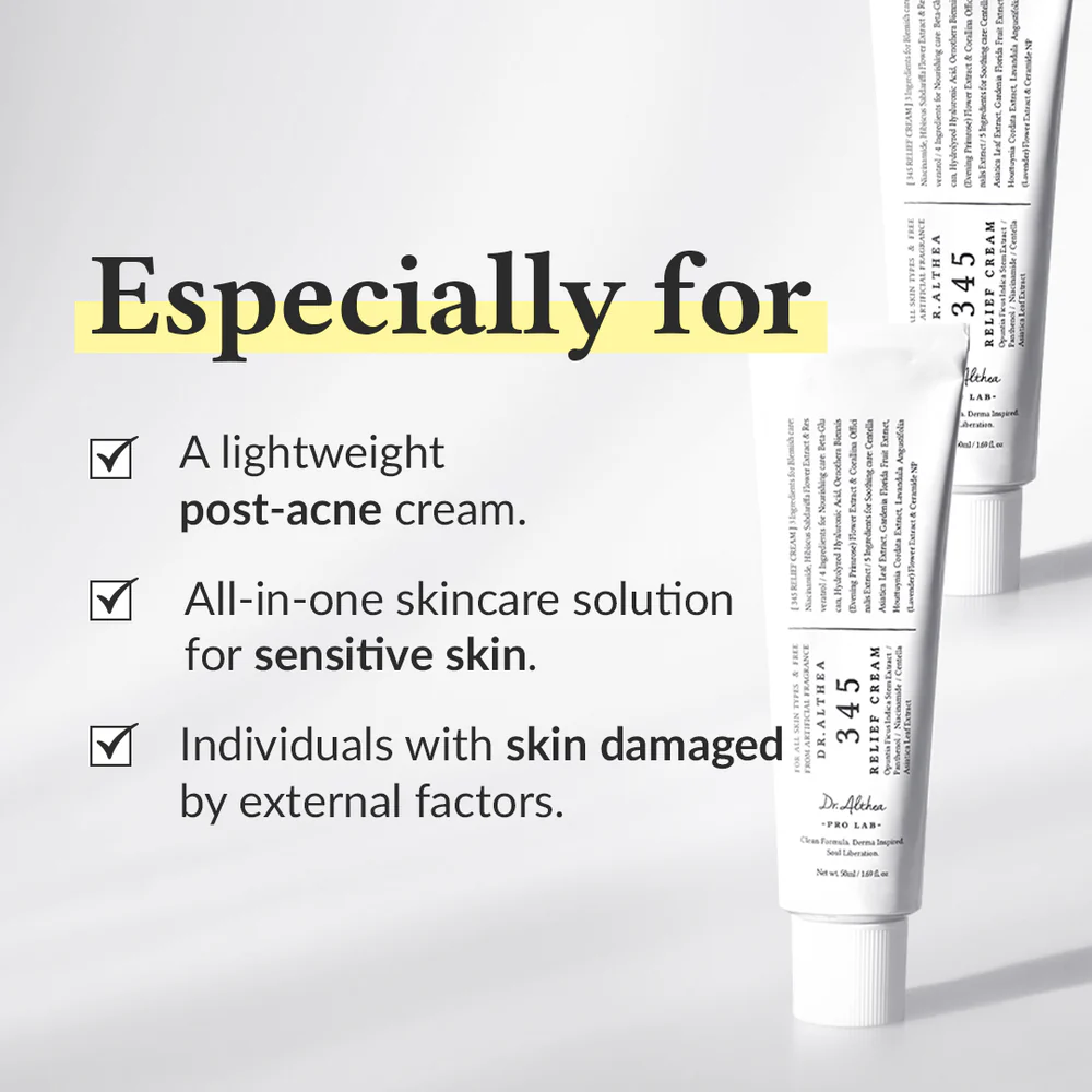 345 Relief Cream 50ml - Dr. Althea - glowfit.gr