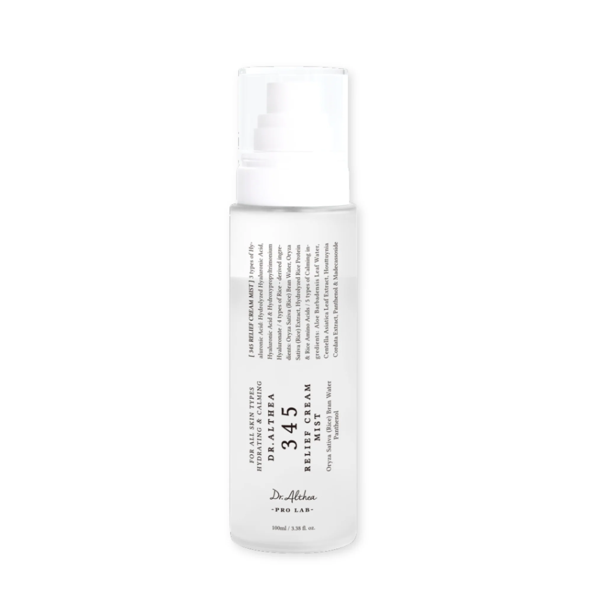 Dr. Althea 345 Relief Cream Mist 100ml– Διπλής Φάσης Ενυδατικό Mist με Centella & Υαλουρονικό - Dr. Althea - glowfit.gr