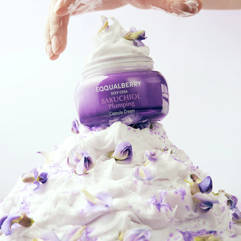 Eqqualberry Deep Cera Bakuchiol Plumping Capsule Cream 50ml - κορεάτικη αντιγηραντική κρέμα με Bakuchiol - glowfit.gr