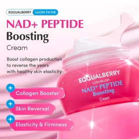 Eqqualberry NAD+ Peptide Boosting Cream 50ml - κορεάτικη αντιγηραντική κρέμα με NAD+ και πεπτίδια - glowfit.gr