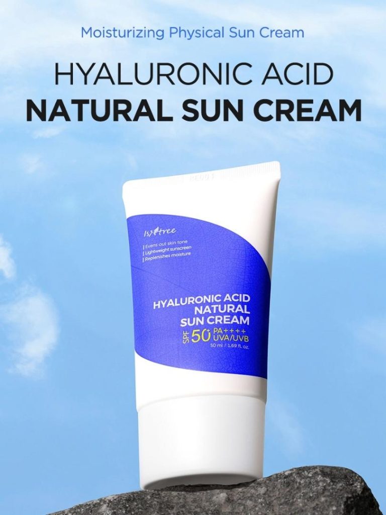 Hyaluronic Acid Natural Sun Cream SPF50+ PA++++ - Isntree - glowfit.gr