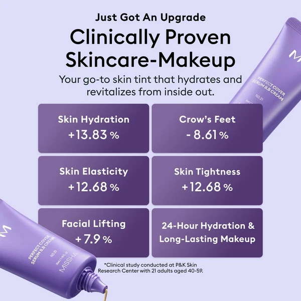 MISSHA M Perfect Cover Serum BB Cream 50ml - BB Cream SPF50+ με serum δράση - glowfit.gr