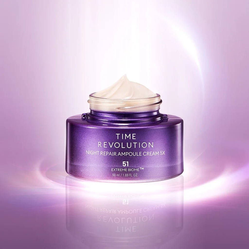 Time Revolution Night Repair Ampoule Cream 50ml– Αντιγηραντική Κρέμα με Extreme Biome & Προβιοτικά - MISSHA - glowfit.gr