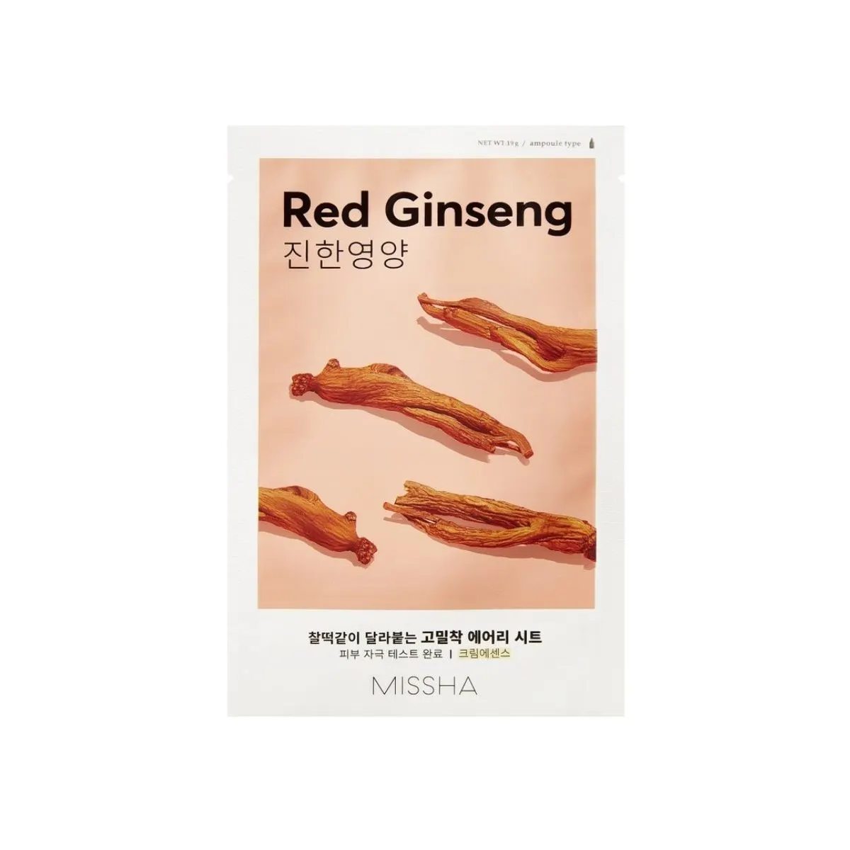 Airy Fit Sheet Mask Red Ginseng - MISSHA - glowfit.gr