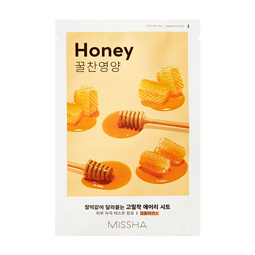 MISSHA Airy Fit Honey Sheet Mask 19g - υφασμάτινη μάσκα με μέλι - glowfit.gr