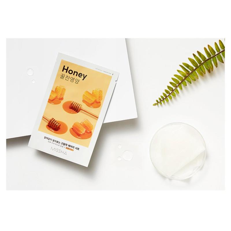 MISSHA Airy Fit Honey Sheet Mask 19g - υφασμάτινη μάσκα με μέλι - glowfit.gr