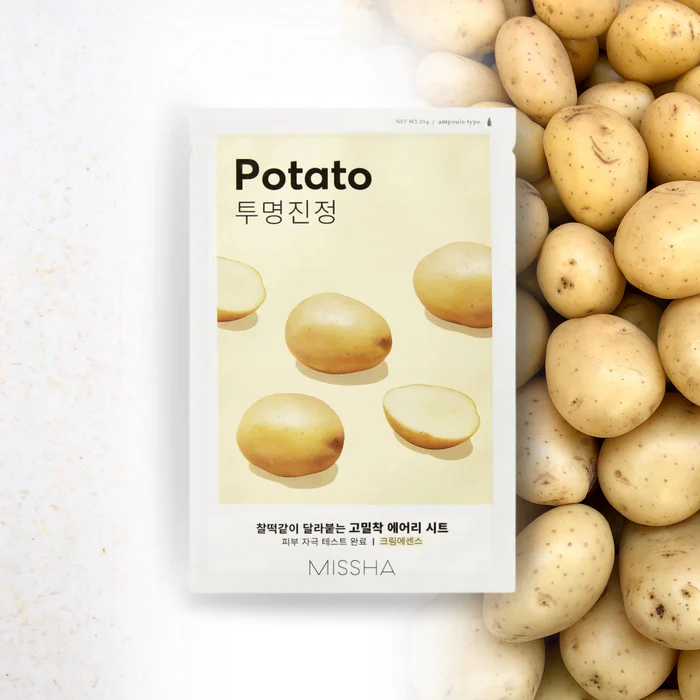 MISSHA Airy Fit Sheet Mask Potato 19g - καταπραϋντική μάσκα με Potato Extract - glowfit.gr