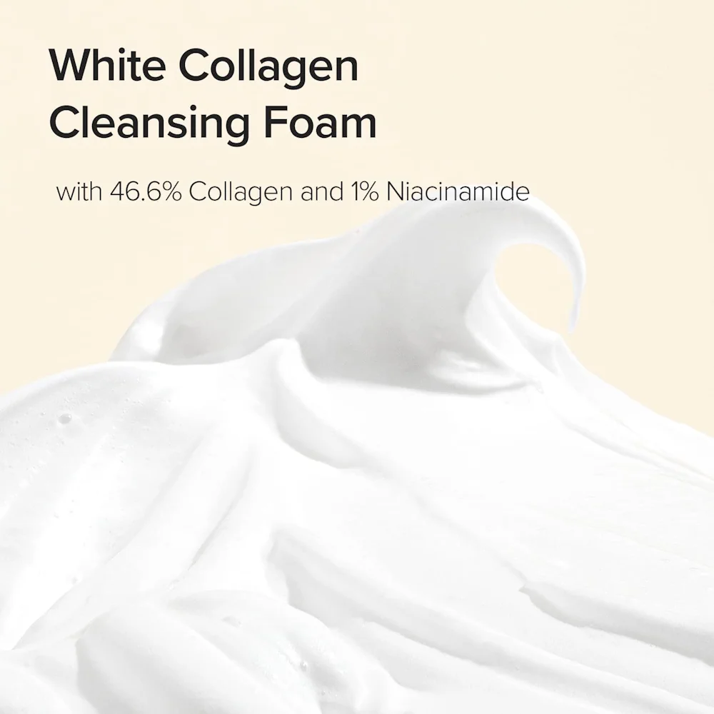 Mary & May White Collagen Cleansing Foam 150ml - κορεάτικος αφρός καθαρισμού με κολλαγόνο - glowfit.gr