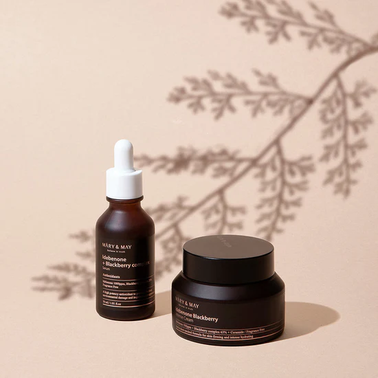 Mary & May Idebenone + Blackberry Complex Intense Care Cream 70g - αντιγηραντική κορεάτικη κρέμα - glowfit.gr