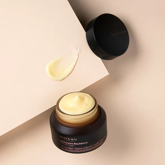 Mary & May Idebenone + Blackberry Complex Intense Care Cream 70g - αντιγηραντική κορεάτικη κρέμα - glowfit.gr