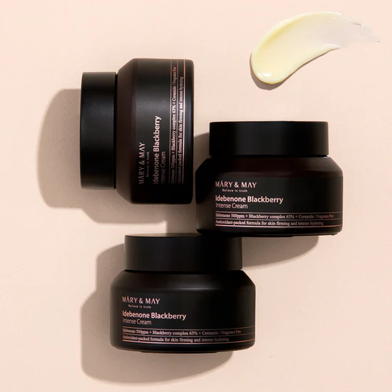Mary & May Idebenone + Blackberry Complex Intense Care Cream 70g - αντιγηραντική κορεάτικη κρέμα - glowfit.gr