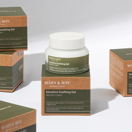 Sensitive Soothing Gel Blemish Cream 70g - Mary & May - glowfit.gr