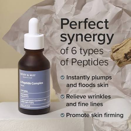 Mary & May 6 Peptide Complex Serum 30ml - ορός με 6 πεπτίδια για αντιγήρανση - glowfit.gr