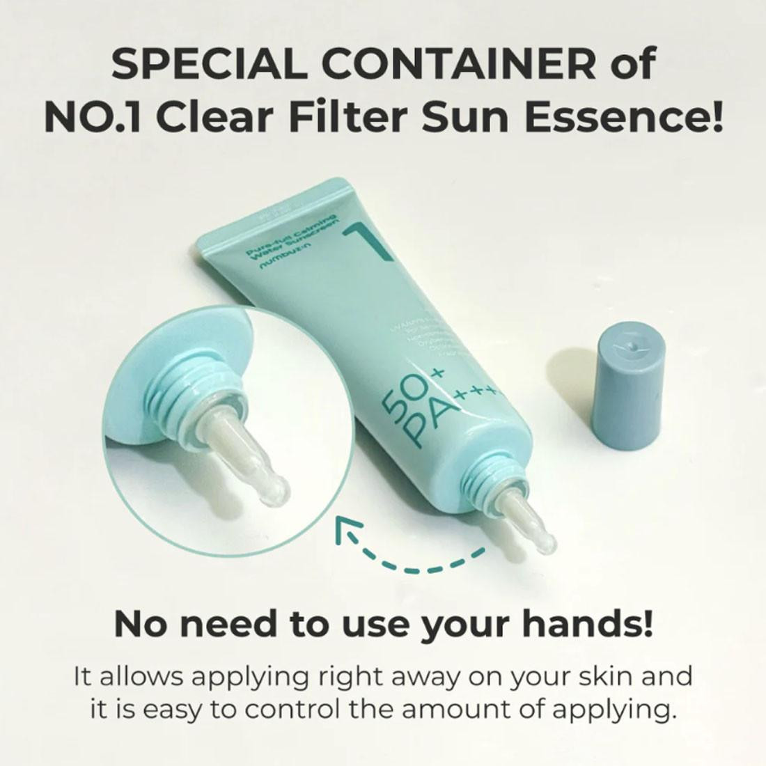 numbuzin No.1 Calming Water Sunscreen SPF50+ - καταπραϋντικό αντηλιακό - glowfit.gr