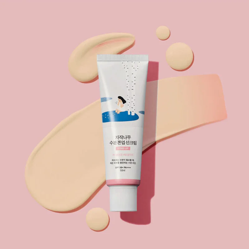 Birch Moisture Tone-Up Sunscreen SPF50+ 50ml-Make up Primer - ROUND LAB - glowfit.gr