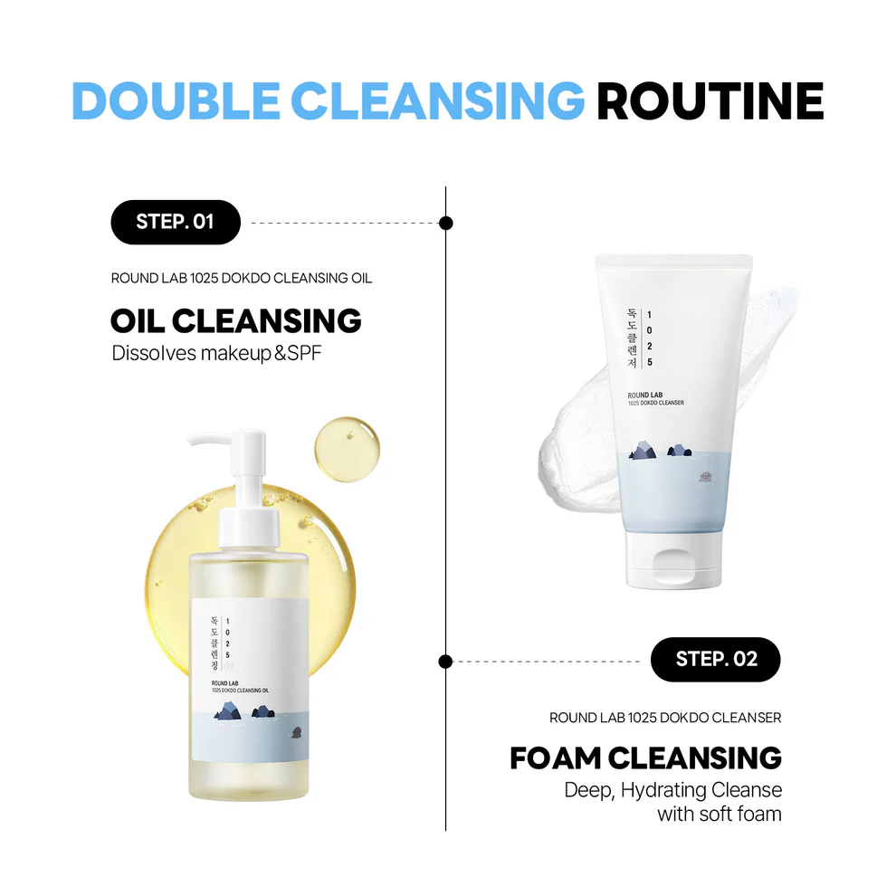 Round Lab 1025 Dokdo Cleansing Oil 200ml - cleansing oil για διπλό καθαρισμό - glowfit.gr