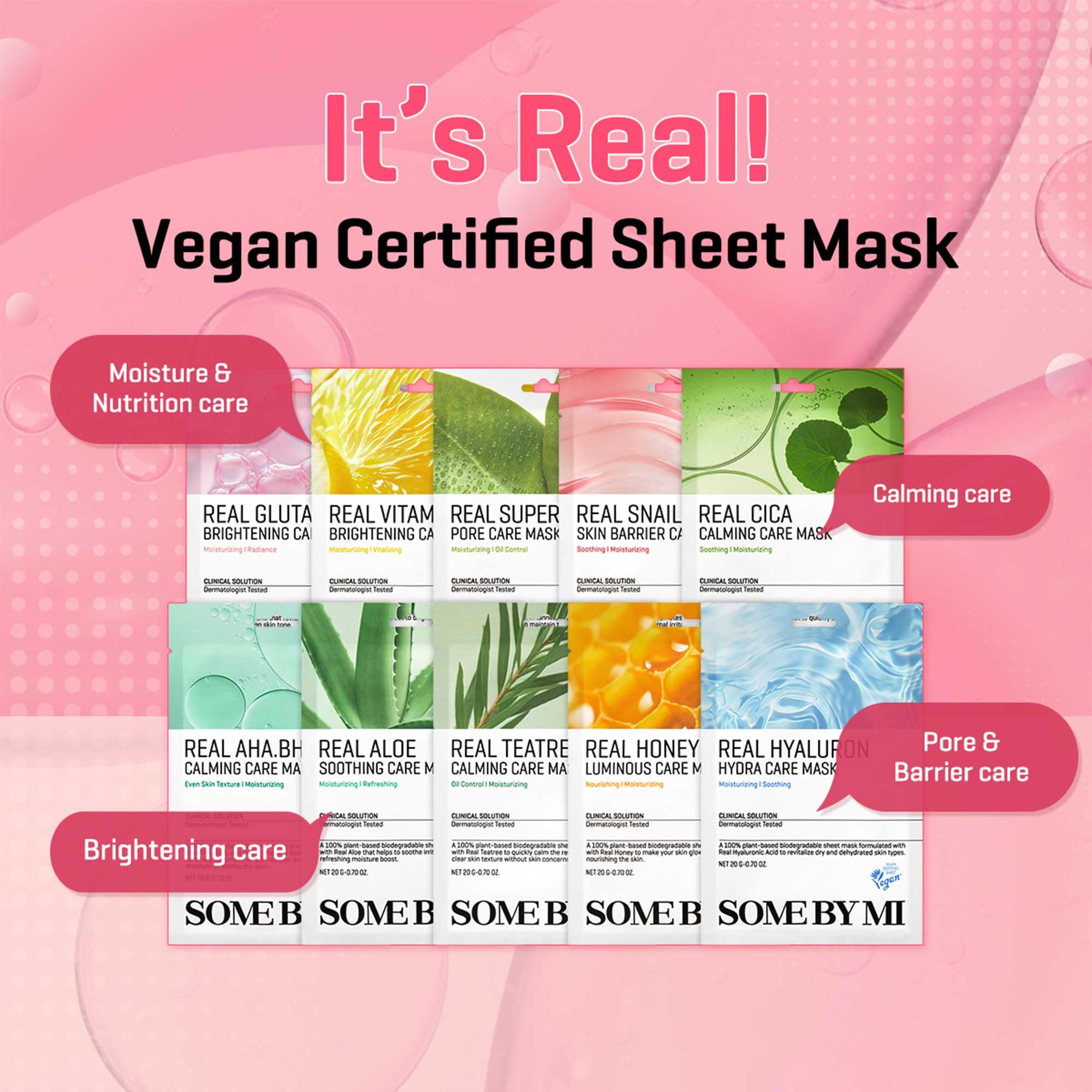 Real Glutathione Brightening Sheet Mask 20g - Some By Mi - glowfit.gr