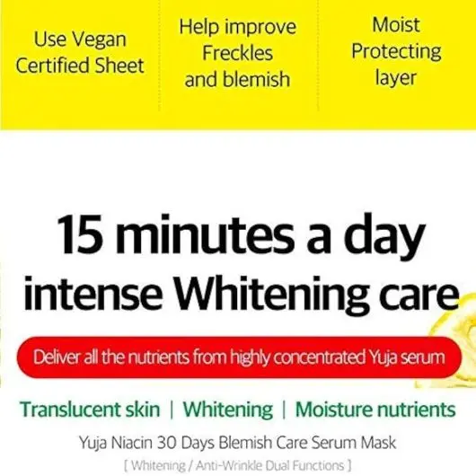 Yuja Niacin Blemish Care Serum Brightening Sheet Mask 25g - Some By Mi - glowfit.gr