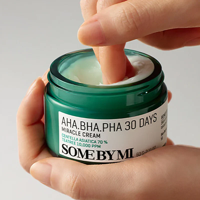 SOME BY MI AHA BHA PHA 30 Days Miracle Cream 60ml - κρέμα προσώπου για ακμή - glowfit.gr