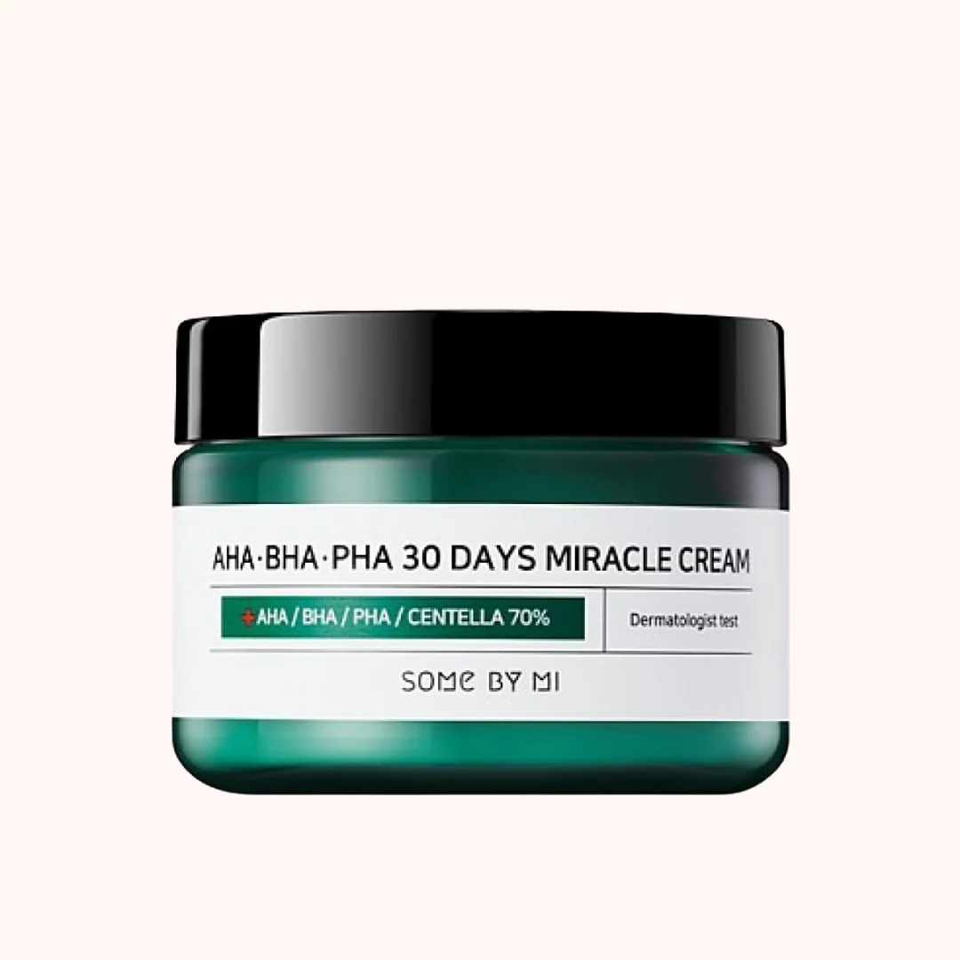 SOME BY MI AHA BHA PHA 30 Days Miracle Cream 60ml - κρέμα προσώπου για ακμή - glowfit.gr