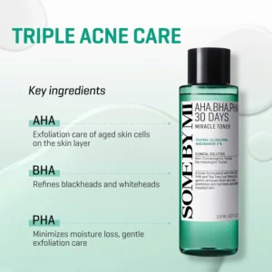 SOME BY MI AHA BHA PHA 30 Days Miracle Toner 150ml - απολεπιστικό toner για ακμή - glowfit.gr