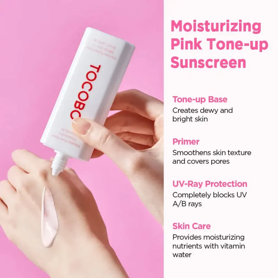 Vita Tone Up Sun Cream SPF50+ PA++++ - Toning Cream with Filter - 50ml - TOCOBO - glowfit.gr