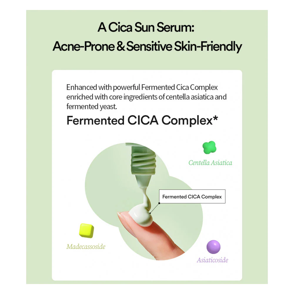 Cica Calming Sun Serum SPF50+ PA++++ 50ml - TOCOBO - glowfit.gr