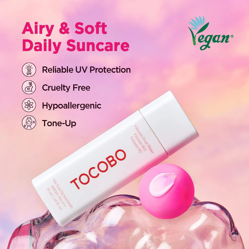 Vita Tone Up Sun Cream SPF50+ PA++++ - Toning Cream with Filter - 50ml - TOCOBO - glowfit.gr