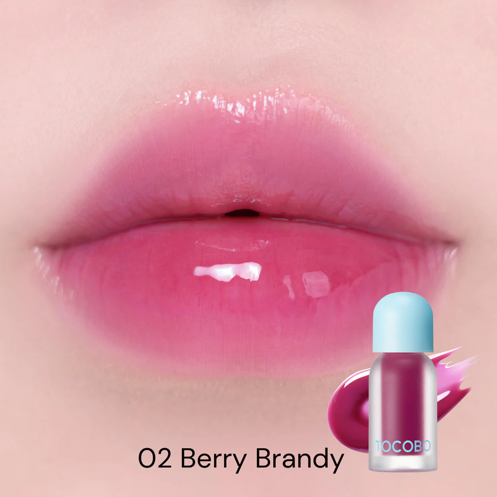 Juicy Berry Plumping Lip Oil – Ενυδατικό Plumping Gloss με Λάμψη & Όγκο - 02 BERRY BRANDY - TOCOBO - glowfit.gr