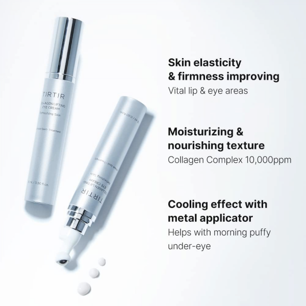 Collagen Lifting Eye Cream 15ml - Ενυδατική & Συσφικτική Κρέμα Ματιών με Κολλαγόνο - Tirtir - glowfit.gr