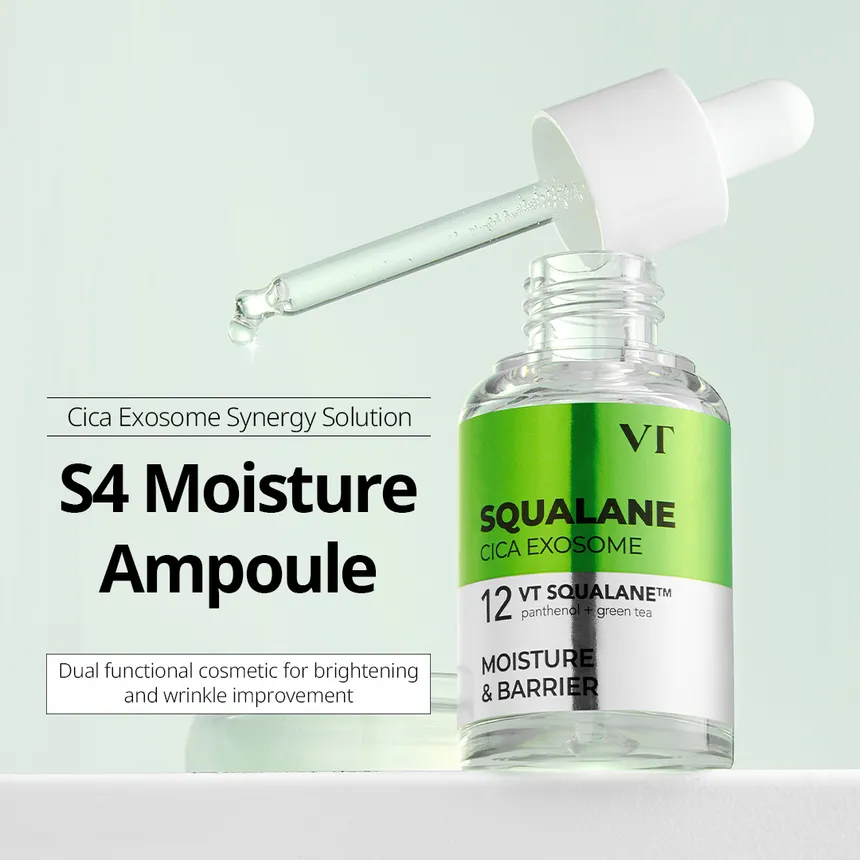 VT Squalane Cica Exosome Serum – Ενυδάτωση, Καταπράυνση & Ενίσχυση Φραγμού 30ml - VT Cosmetics - glowfit.gr
