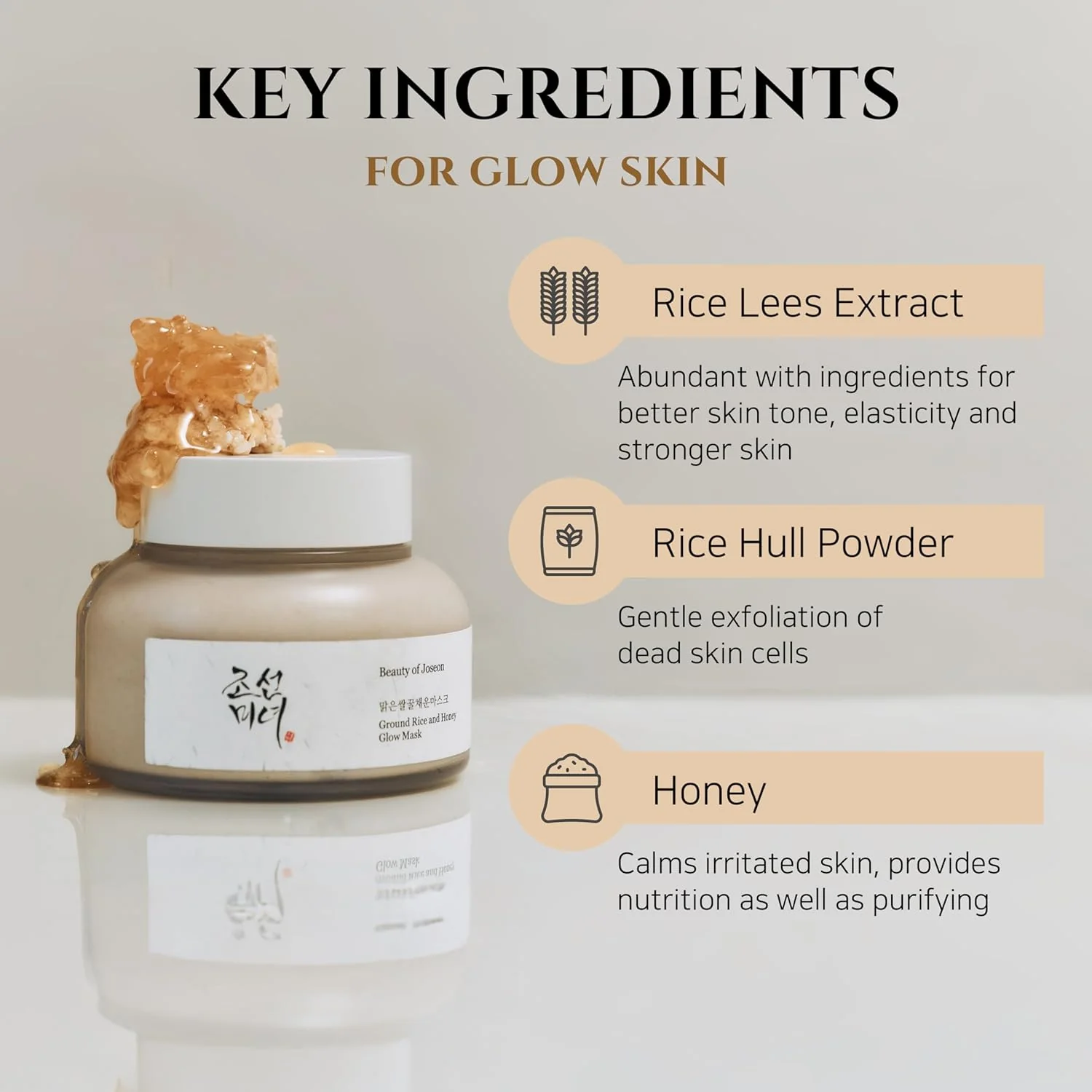 Beauty of Joseon Ground Rice & Honey Glow Mask 150ml – Μάσκα Λάμψης & Καθαρισμού Πόρων -  - glowfit.gr
