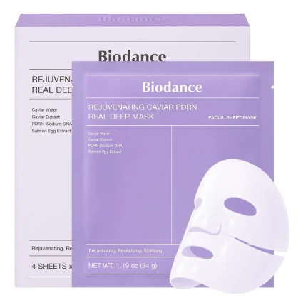 Biodance Caviar PDRN Hydrogel Mask 1pcs 34gr – Deep Glow & Repair Sheet Mask