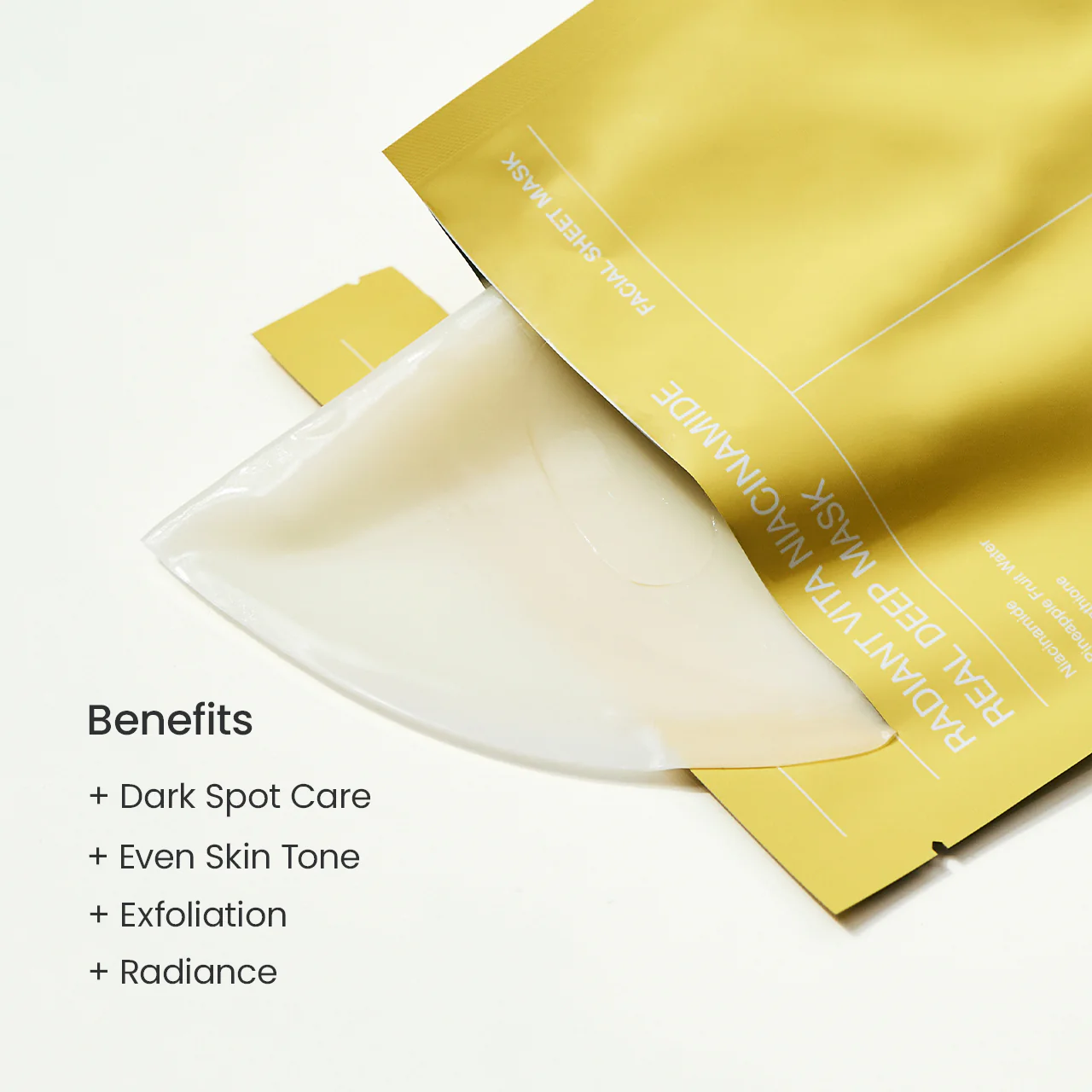 Biodance Radiant Vita Niacinamide Real Deep Mask 34g – Μάσκα λάμψης με Νιασιναμίδη & νερό ανανά για φωτεινή, λεία επιδερμίδα - Biodance - glowfit.gr