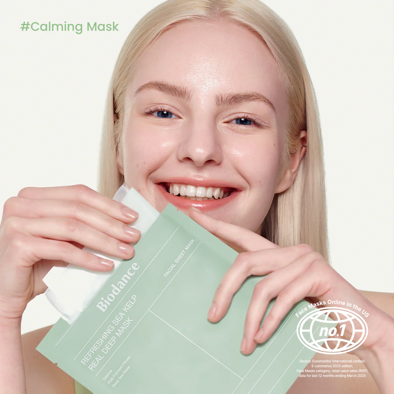 Biodance Refreshing Sea Kelp Real Deep Mask 34g – Μάσκα εξισορρόπησης με Sea Kelp & βαθιά θαλάσσια νερά για λιπαρές και ευαίσθητες επιδερμίδες - Biodance - glowfit.gr