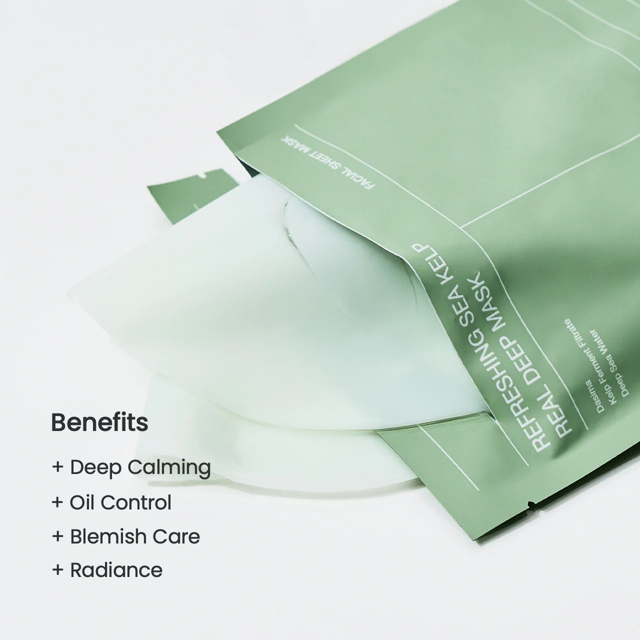 Biodance Refreshing Sea Kelp Real Deep Mask 34g – Μάσκα εξισορρόπησης με Sea Kelp & βαθιά θαλάσσια νερά για λιπαρές και ευαίσθητες επιδερμίδες - Biodance - glowfit.gr